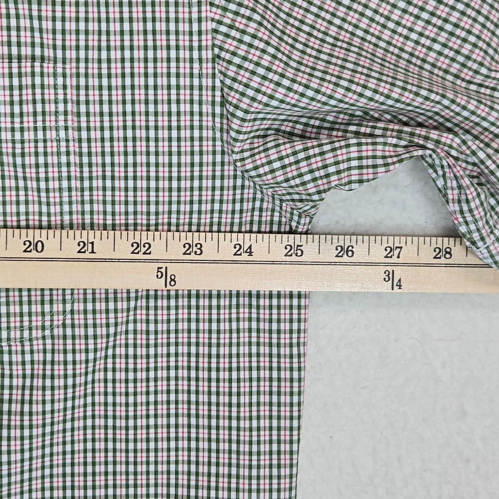 Wrangler George Strait Plaid Button Down Shirt Men XL Green Western Pearl Snap - Picture 8 of 10